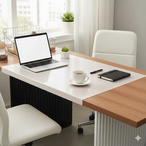 Small Custom Logo Silicone Mat Double Dual-sided <b>Foldable</b> Eco-Friendly Computer <b>Desk</b> Mat Pad - Product Image 1