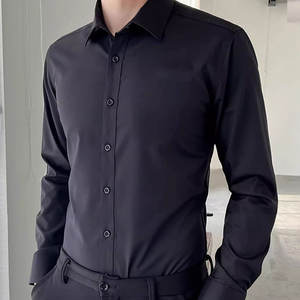 <span class=keywords><strong>Camisa</strong></span> Formal de Manga Larga con Botones <span class=keywords><strong>para</strong></span> Hombre, Color Blanco, Estilo Casual de Negocios, Cálida y Cómoda - Product Image 3