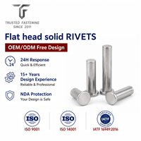 Rivets plats personnalisés TianFang pour maillons de chaîne de vélo, en acier au carbone zingué, conception OEM ODM et approvisionnement en gros
