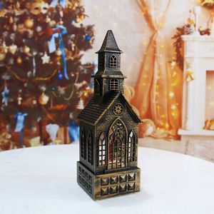 Christmas <b>Lights</b> Led Plastic Church Shape Water Lantern Snow <b>Globe</b> with Battery IP44 for Christmas Decorations - Product Image 2