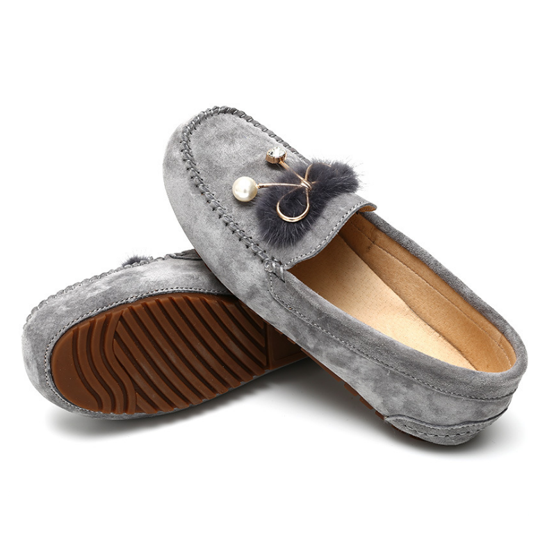 Новое поступление, удобные зимние мокасины на плоской подошве, лоферы gommino для женщин