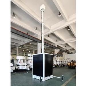 Прямые продажи с фабрики, Cuboid телескопическая башня, мобильная солнечная башня видеонаблюдения IP65, водонепроницаемая солнечная башня видеонаблюдения - Product Image 6