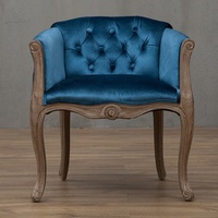 Fauteuil de bureau décontracté en bois massif, style européen et américain, pour hôtel, bureau, balcon, avec mousse élastique haute densité