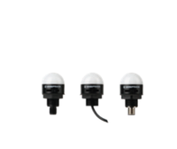Werma 240 LED RGB Warnleuchte (MC55) Rot/Grün/Weiß/Gelb/Blau 12V/24V DC IP65 M12 Steckbar PC Sicherheitswarnung 50000 Stunden Lebensdauer