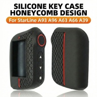 Étui de protection en silicone alvéolé pour clé de voiture StarLine A93 A96 A63 A66 A39, compatible avec système d'alarme bidirectionnel, coque de protection