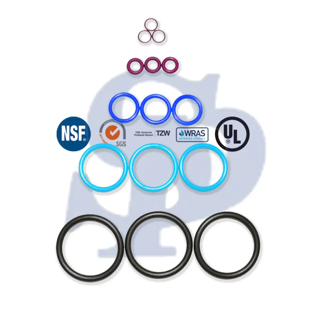 ตัวกรองน้ำดื่มสำหรับ NSF61ซิลิโคน EPDM ยาง O Ring ได้รับการรับรองจากอาหาร