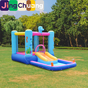 Castillo Inflable Infantil, Parque Acuático Doméstico, Trampolín, Juego Acuático al Aire Libre, Castillo Inflable Pequeño y Mediano - Product Image 3