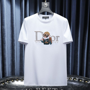 Camiseta de Algodón de Manga Corta, Pantalones Cortos de Verano, Ropa para Hombre, Camiseta para Hombre - Product Image 1