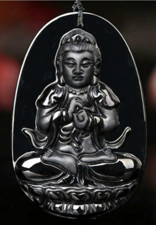 Tathagata blanc blanc blanc avec chaîne de perles MC14