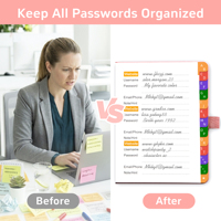 Carnet de mots de passe rose en relief 3D avec onglets A-Z, organiseur sécurisé pour les connexions et les sites web, idéal pour le bureau à domicile, garde vos informations en sécurité