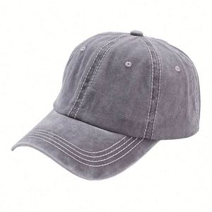 Solid Color Vintage Distressed Unstructured Cotton Washed <b>Plain</b> <b>Baseball</b> <b>Cap</b> Retro Adjustable Dad Hats Gift for Men Women - Product Image 1