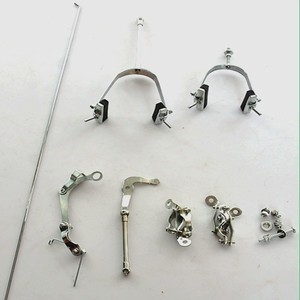 Système de freinage à étrier 28 pouces en aluminium forgé, ensemble de freinage mécanique réglable avec plaquettes en composite métallique - Product Image 1
