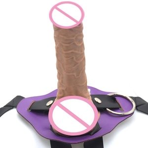 FAAK-G310 20cm Long Big Lifelike Silicone Strapon <b>Dildo</b> Penis with Strap on Sex Toys for Women Ladies - Product Image 3