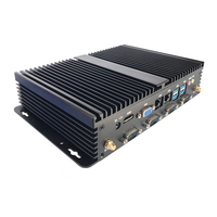 ELSKY-procesador I3 Sin ventilador, ordenador de escritorio, 6. ª pc, 6COM, 2LAN, 8USB, HD-MI, LVDS, VGA, barebone, de bolsillo