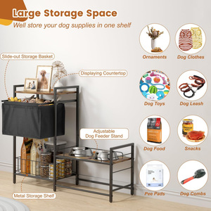 Elegante y Ecológico Soporte Elevado para Comedero de Perro de Acero Inoxidable, Ajustable, para Comida y Agua - Product Image 2