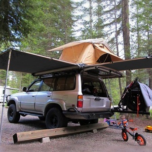 Toldo Lateral Impermeable <span class=keywords><strong>para</strong></span> Auto, Carpa Retráctil <span class=keywords><strong>para</strong></span> Puerta Trasera de SUV, Toldo Extensible <span class=keywords><strong>para</strong></span> Viajes y Campamentos, Protección Solar - Product Image 3