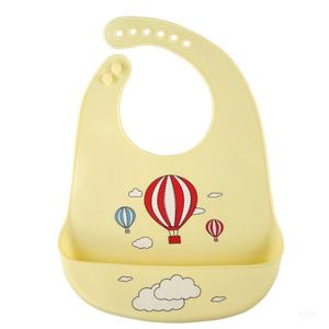 Bavoirs pour bébé en silicone imperméable à 6 boutons, réglables, à motifs de dessins animés, pour nouveau-né, personnalisables - Product Image 5