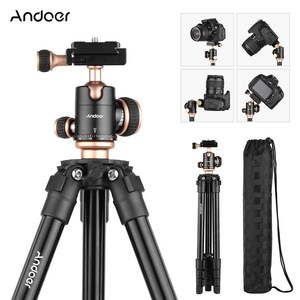 Andoer Q160SA kamera tripodu panoramik Ball Head kabarcık seviyesi ayarlanabilir yükseklik taşınabilir seyahat <span class=keywords><strong>Tripod</strong></span> ile komple tripodlar - Product Image 5