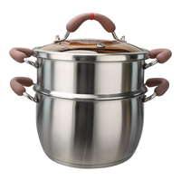 Kommerzielle Silikon Couscous Edelstahl Dampf garer Topf Pfanne Kochgeschirr Handels preis 1St