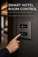 Prix d'usine – Interrupteur mural électrique Zigbee Tuya pour hôtel, commande vocale pour toute la maison, panneau d'alimentation PC