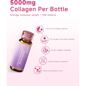 Bebida de colágeno de pescado fresco con sabor a granada, ingredientes naturales de belleza OEM/ODM que favorecen el blanqueamiento y reafirmación de la piel. - Product Image 5