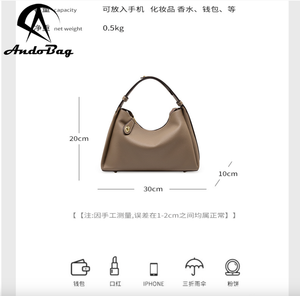 Sac à bandoulière multifonctionnel AndoBag en cuir véritable, nouvelle mode, grande capacité, pour les trajets quotidiens, sacs de loisirs sous le bras 2106 - Product Image 3