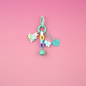 Cute Sweet Rabbit Heart Pendant INS Bear Keychain <b>Student</b> Bag Backpack Charm Headphone Ornament Fashion <b>Gift</b> Key Accessories - Product Image 5