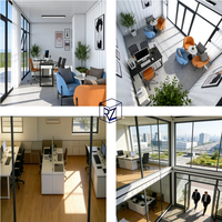 Maison conteneur préfabriquée portable certifiée ISO CE de 20 pieds, bureau modulaire, mini-maison pour bureau de chantier