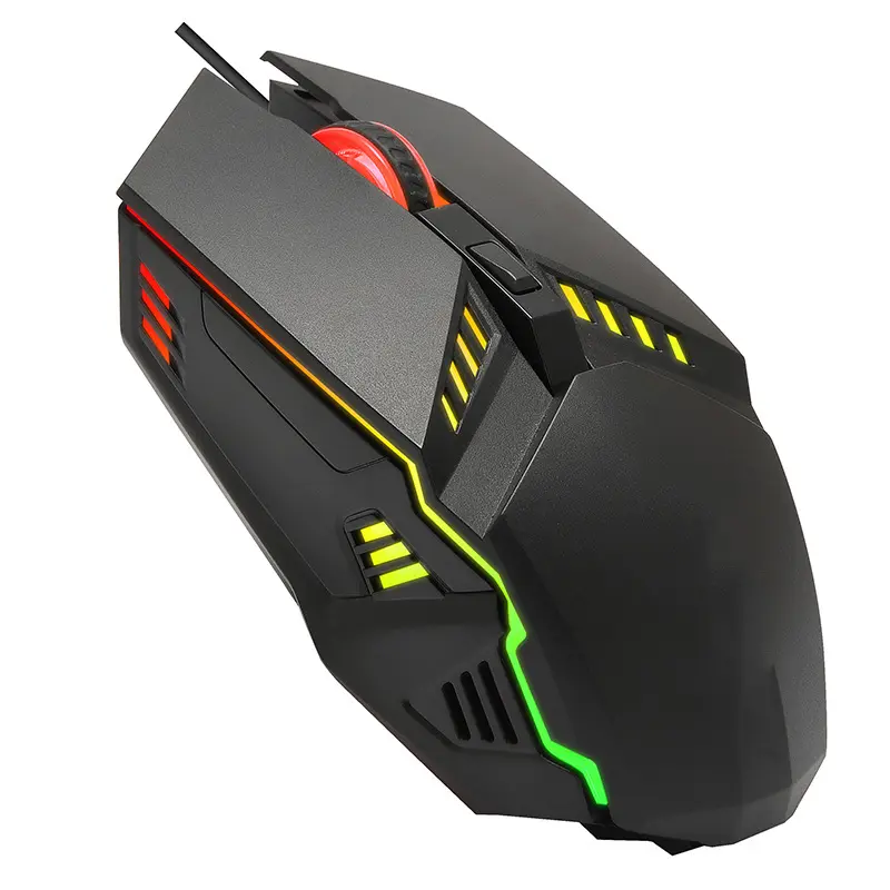 Wired Gaming Mechanical Mouse RGB Luminous Gaming Six Button Mechanical Wired Mouse Gaming muose