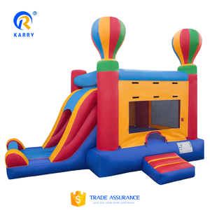 Château gonflable commercial à motif marbre avec toboggan, idéal pour fêtes et parcs d'attractions - Grande Vente - Product Image 5