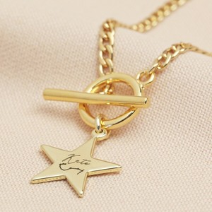 Simple Trending Jewelry Stainless Steel 14k Gold Coin Pendant Engraved <strong>Necklace</strong> Minimalist Women Toggle Clasp <strong>T</strong> <strong>Bar</strong> <strong>Necklace</strong> - Product Image 3