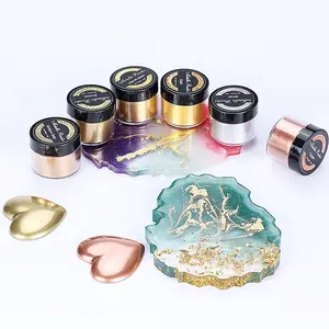 2022 new crystal clear metal powder for handmade 6 colors metallic powder available