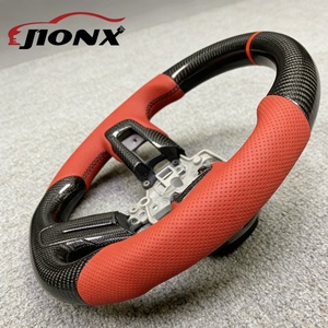 Vente directe d'usine, fibre de carbone pour <span class=keywords><strong>Ford</strong></span> <span class=keywords><strong>Mustang</strong></span> <span class=keywords><strong>GT</strong></span> <span class=keywords><strong>2015</strong></span> 2017 2018 2019 2022, volant en cuir perforé personnalisé - Product Image 5