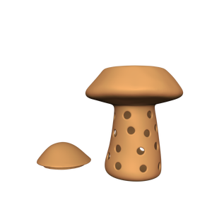 Pot de compostage de jardin enterré en terre cuite, écologique, décoratif et fonctionnel, en forme de champignon, pour <span class=keywords><strong>vers</strong></span> de terre, design personnalisé - Product Image 4