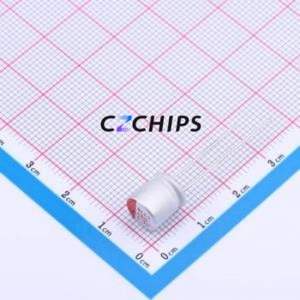 ตัวเก็บประจุแบบแข็ง E2681M6R3D090RL แบบ Through Hole (THT), ขนาด D8xL9 มม. 680uF 20% 6.3V โพลีเมอร์ - Product Image 1