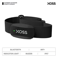 Capteur de fréquence cardiaque XOSS X2 à fixation pectorale, moniteur BT ANT+ sans fil, capteur intelligent de santé et de fitness pour vélo