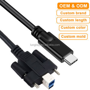 Cable USB 3.0 B Mela a Tipo-C de 1m/2m/3m con Bloqueo UNG KAY, Transferencia de Datos de 5Gbps, Conexión Segura con Tornillo para Cámara/Dispositivo Industrial - Product Image 4