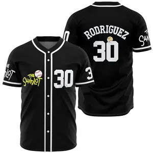 2024 New Arrival High Quality The Sandlot Jersey Benny The Jet Rodriguez #30 Stitched Movie Baseball Jersey Sports Shirts