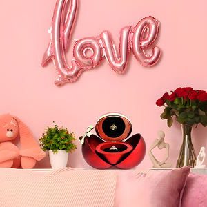 Vente en gros de cadeaux de la Saint-Valentin, vraies fleurs éternelles, roses éternelles, roses préservées avec collier, boîte à bijoux - Product Image 5