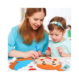 Juguete de Fieltro para Niños, Actividad de Emoticonos, Libro de Rompecabezas de Expresiones Emocionales para Niños de 3 a 4 Años, Educativo, Color Personalizado, Temprano - Product Image 4