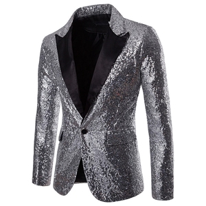 <span class=keywords><strong>Blazer</strong></span> Monopetto <span class=keywords><strong>da</strong></span> <span class=keywords><strong>Uomo</strong></span> di Lusso 2026 con Paillettes Rosso/Verde/Bianco, Giacca Monopetto per Cantanti/Presenter, Cappotto <span class=keywords><strong>da</strong></span> Festa/Bar - Product Image 6