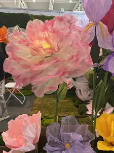 T277 Wedding Props Large Giant Flower Giant Paper Flower Standing Automatic Opening Closing Flower Events Wedding Decoration