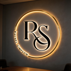 Insegna con Lettere LED 3D <span class=keywords><strong>in</strong></span> Metallo Personalizzata, Logo Aziendale Illuminato per Pubblicità - Product Image 3