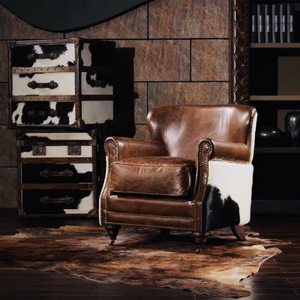 Hôtel <span class=keywords><strong>Club</strong></span> <span class=keywords><strong>Fauteuil</strong></span> 1 siège Canapé De Luxe Top Qualité Vintage <span class=keywords><strong>Marron</strong></span> Tan Cuir Loisirs Hôtel Chaise En Cuir <span class=keywords><strong>Fauteuil</strong></span> En Cuir pour Chambre - Product Image 4