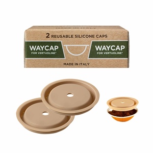 Tappi in silicone riutilizzabili Waycap per cialde di caffè Vertuoline, prodotti in Italia - Product Image 1