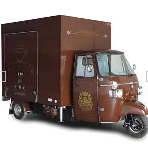 Chariot de nourriture électrique à 3 roues, cuisine mobile en plein air, vélo de vente ambulante, camion de nourriture, café, pizza, hot-dog, fast-food, snack, tricycle - Product Image 1