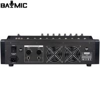AOSHEN Amplificateur Mixeur 8 Canaux avec 16 DSP Echo 2X300W/8ohm USB avec BT Mixeur Audio USB Professionnel DJ