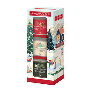 Yankee Candle - Ensemble de 3 bougies votives classiques de Noël en verre - Product Image 1