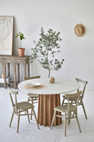 Ensemble table à manger nordique en bois vintage meubles 6 places en pin recyclé avec concept Wabi Sabi pour cuisine
