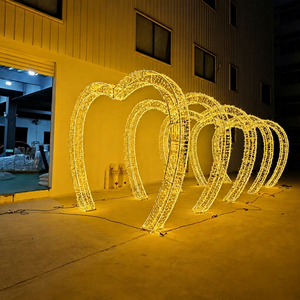 Guirlandes lumineuses en forme de cœur pour Noël : ajoutez une touche romantique aux centres commerciaux, hôtels et zones photo des festivals d'hiver - Product Image 1